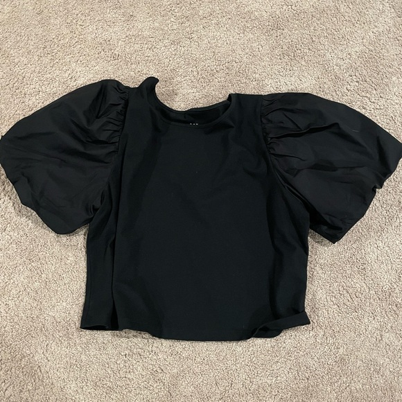 Two puff sleeve A New Day tops. Excellent used condition. Green never worn - Picture 2 of 2